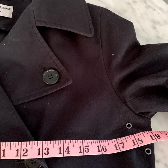 Ines De Fressange for Uniqlo navy double breasted trench coat size XS - Picture 8 of 14